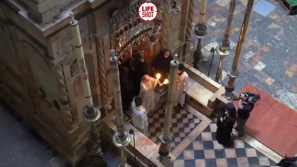 Храм гроба Господня в Иерусалиме Сошествие Благодатного огня