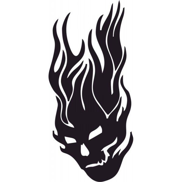 Трафарет пламя