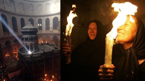 Место схождения Благодатного огня в Иерусалиме