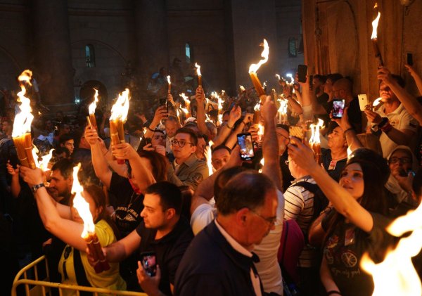 Схождение Благодатного огня в Иерусалиме 1997