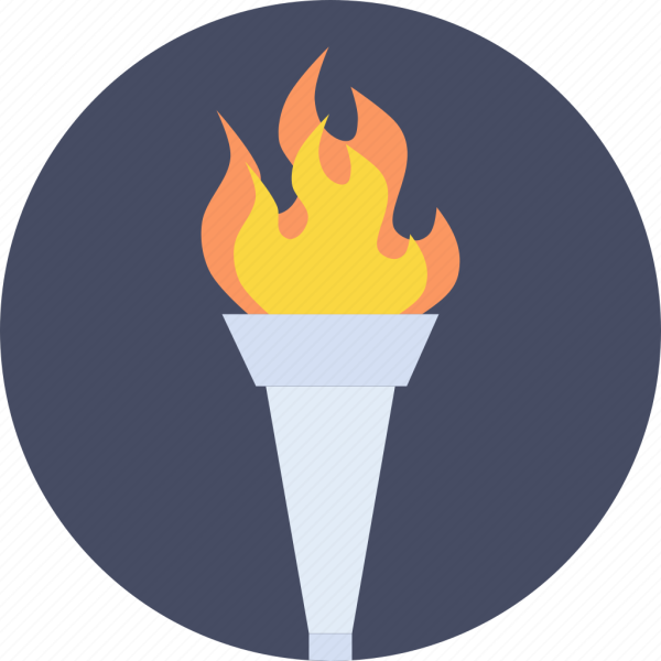 Олимпийский огонь иконка