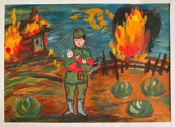 Огонь войны рисунок