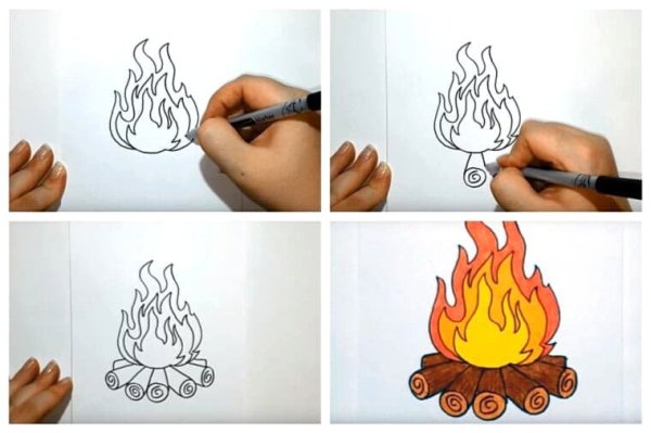 Лёгкие рисунки огня