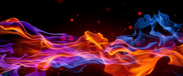 Огненный фон