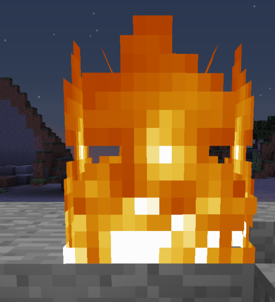 Огненный блок в МАЙНКРАФТЕ
