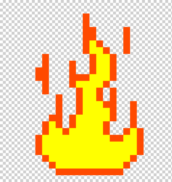 Пиксельный костер