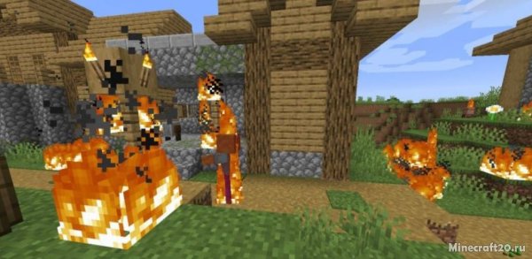 Мод на реалистичный огонь