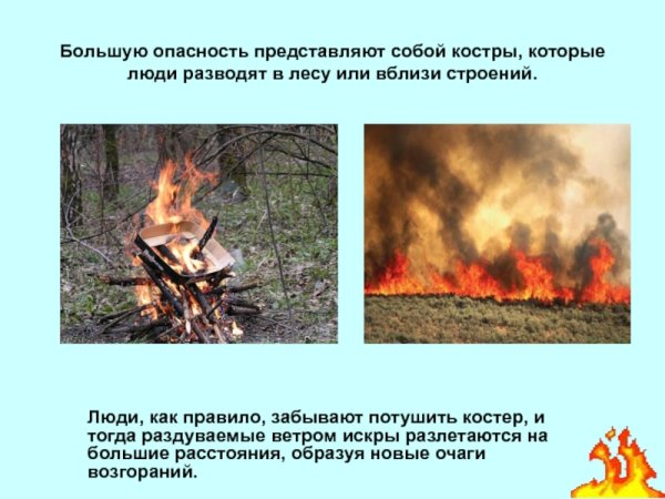 Опасность костра