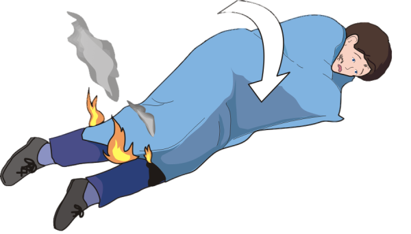 Если на тебе загорелась одежда