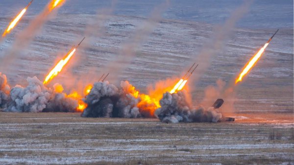 РСЗО Торнадо-с залп