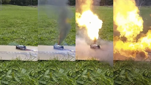 Lithium ion Battery explosion