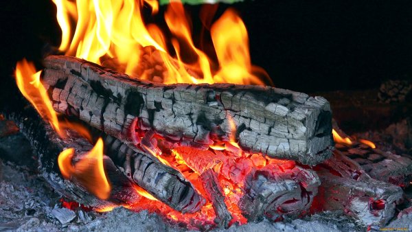 Угли в камине