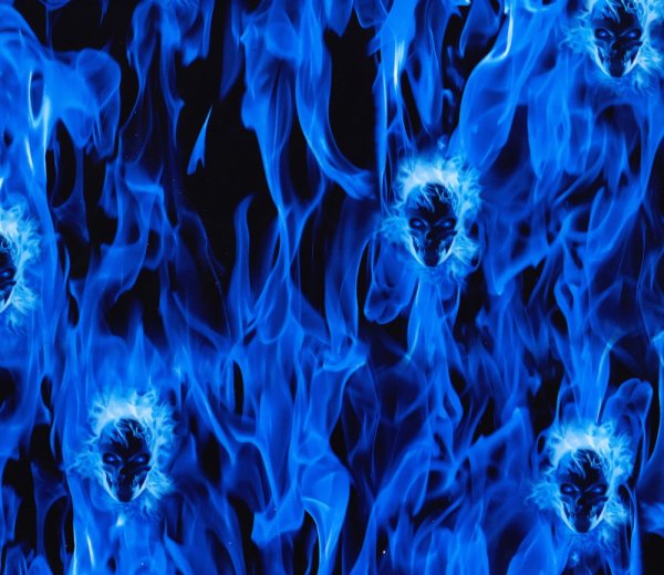 Огненно синий цвет