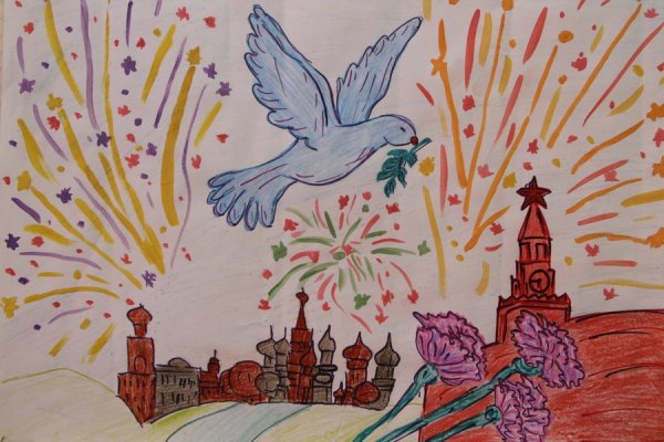 Рисование голуби победа