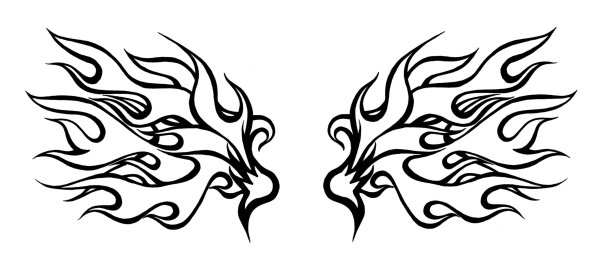 Огонь тату эскизы