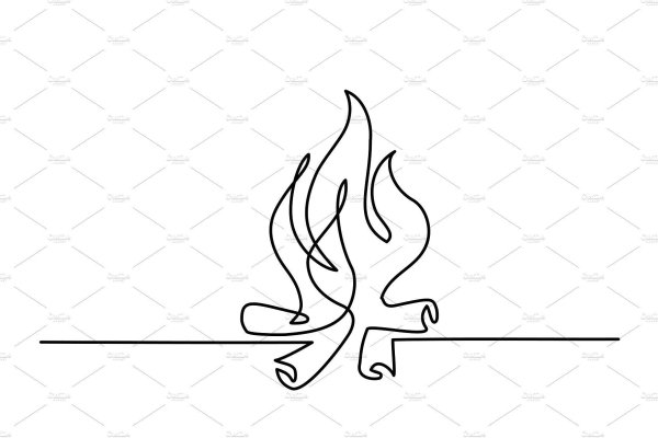 Трафарет линии огня