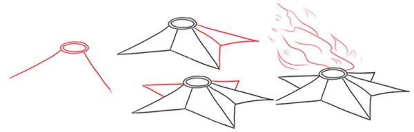 Вечный огонь рисование поэтапность