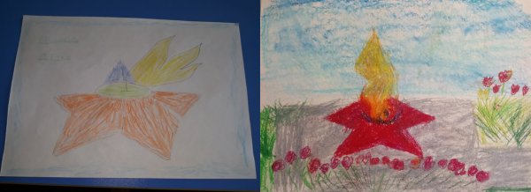 Вечный огонь рисуюрисую