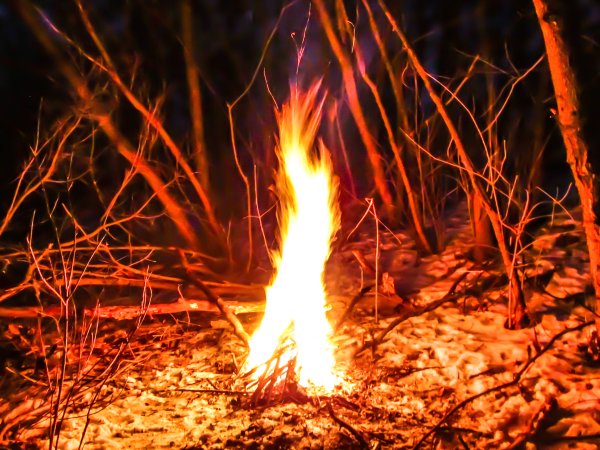 Открытое пламя