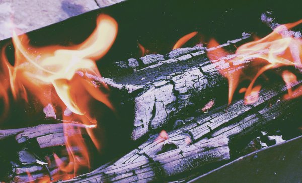 Наложение огня на фото