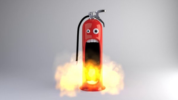 Прикольный огнетушитель