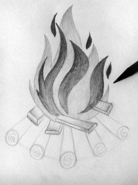 Огонь карандашом