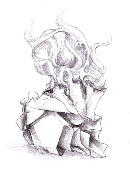 Красивые рисунки огня карандашом