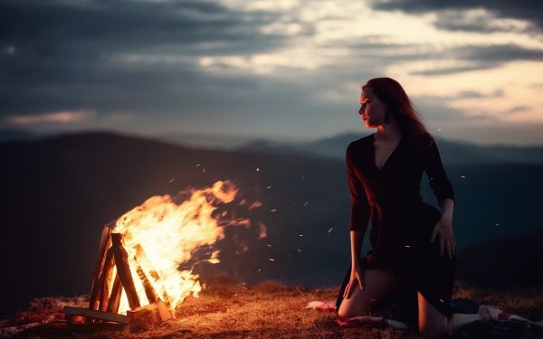 Фотосессия у костра