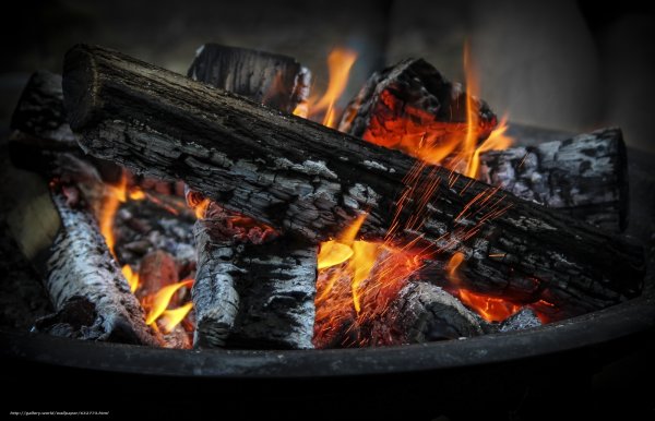 Огонь дрова