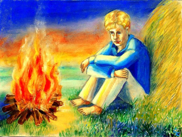 Сергей Есенин костер