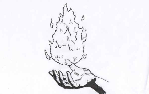 Огонь карандашом