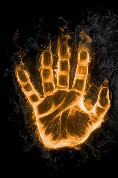 Крутая ава с пламенем