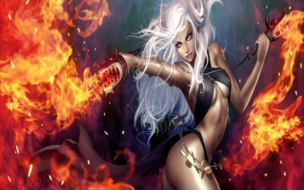 Демоница суккуб огонь