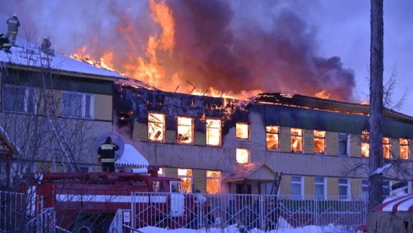 Пожар в образовательном учреждении