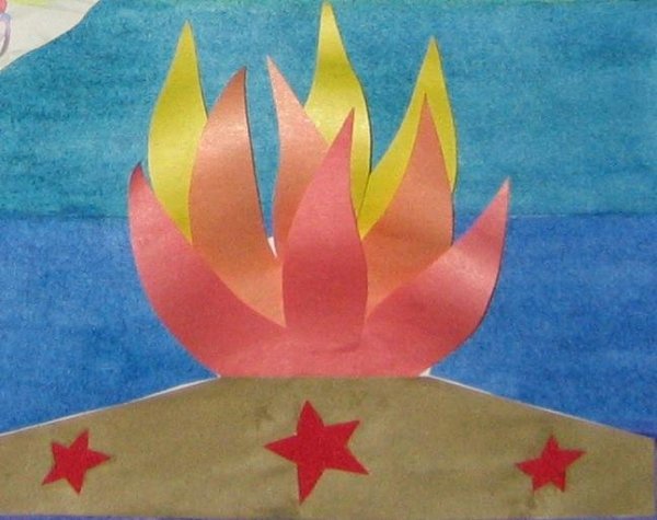 Аппликация на тему победа