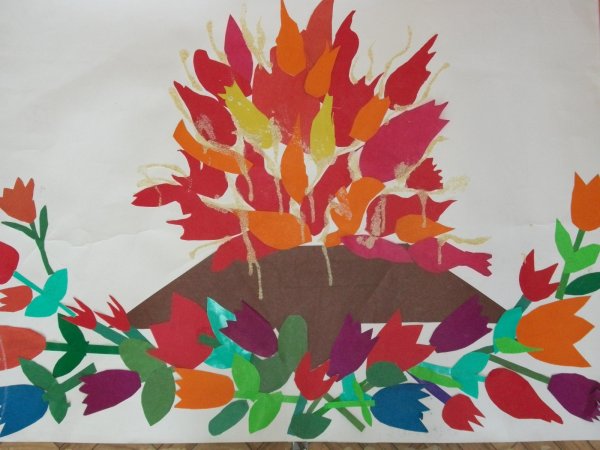 Коллективная работа вечный огонь