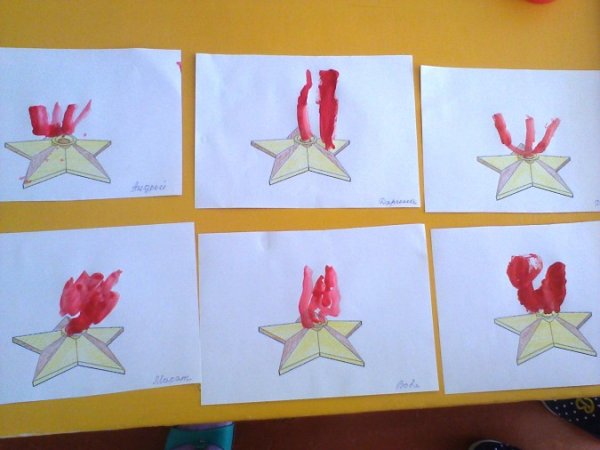 Рисование к 9 мая в младшей группе