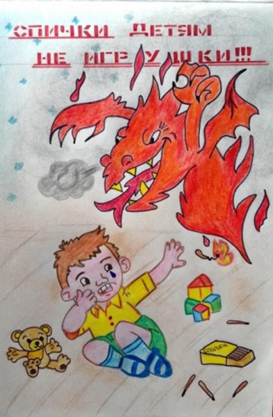 Плакат огонь