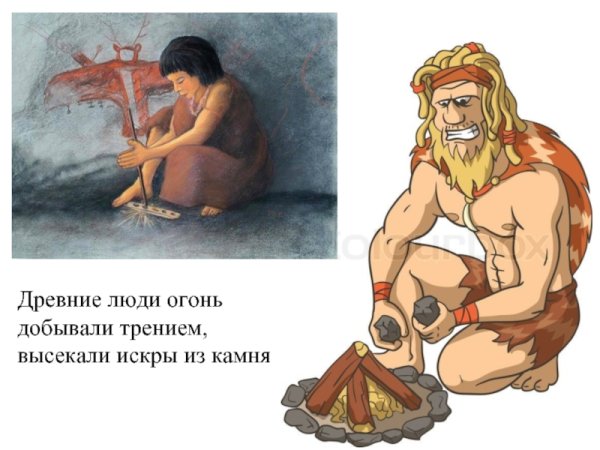 Древние люди добыча огня
