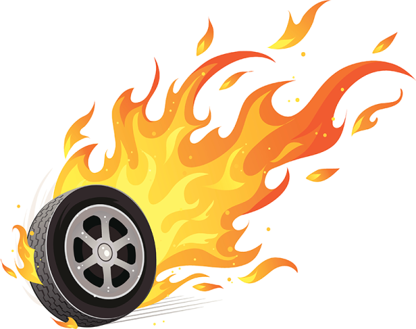 Горящее колесо хот Вилс