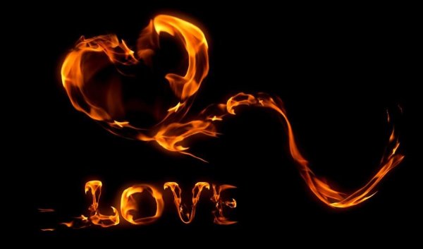 Надпись пламя