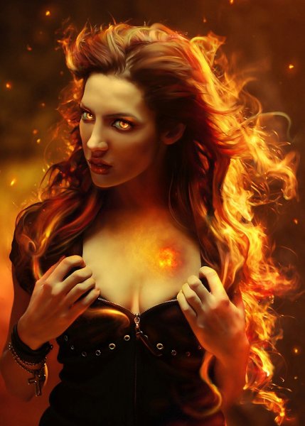Женщина с огненными волосами