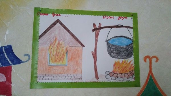 Рисунок огонь друг и враг