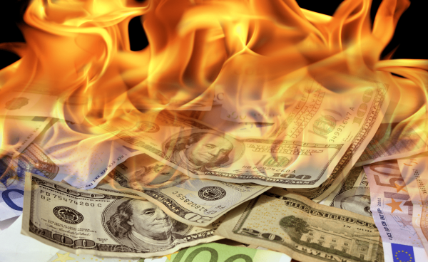 Доллар горит