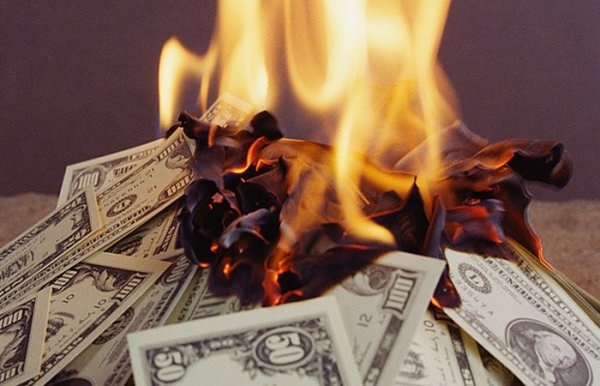 Деньги сгорают