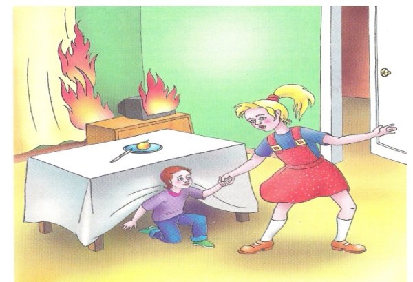 Ситуации при пожаре для детей