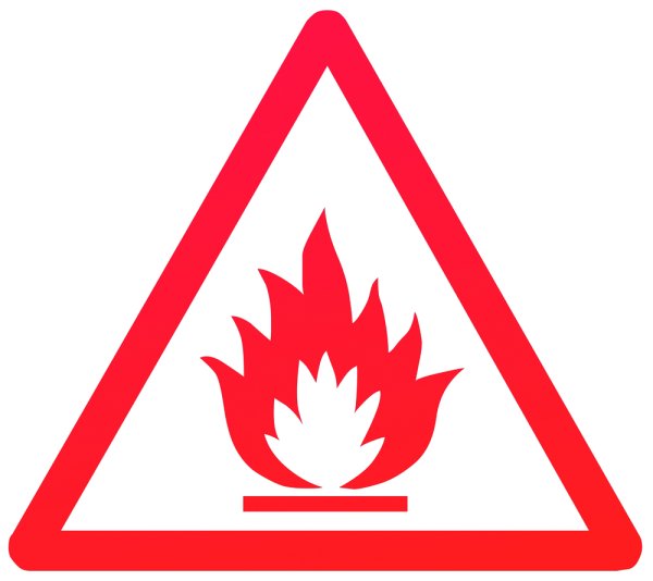 Знаки пожарной безопасности огонь в треугольнике