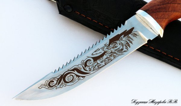 Гравировка на клинке ножа