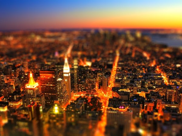 Огни ночного города