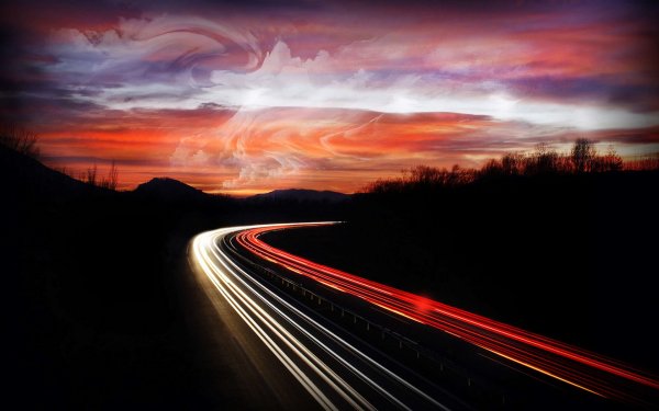 Дорога закат